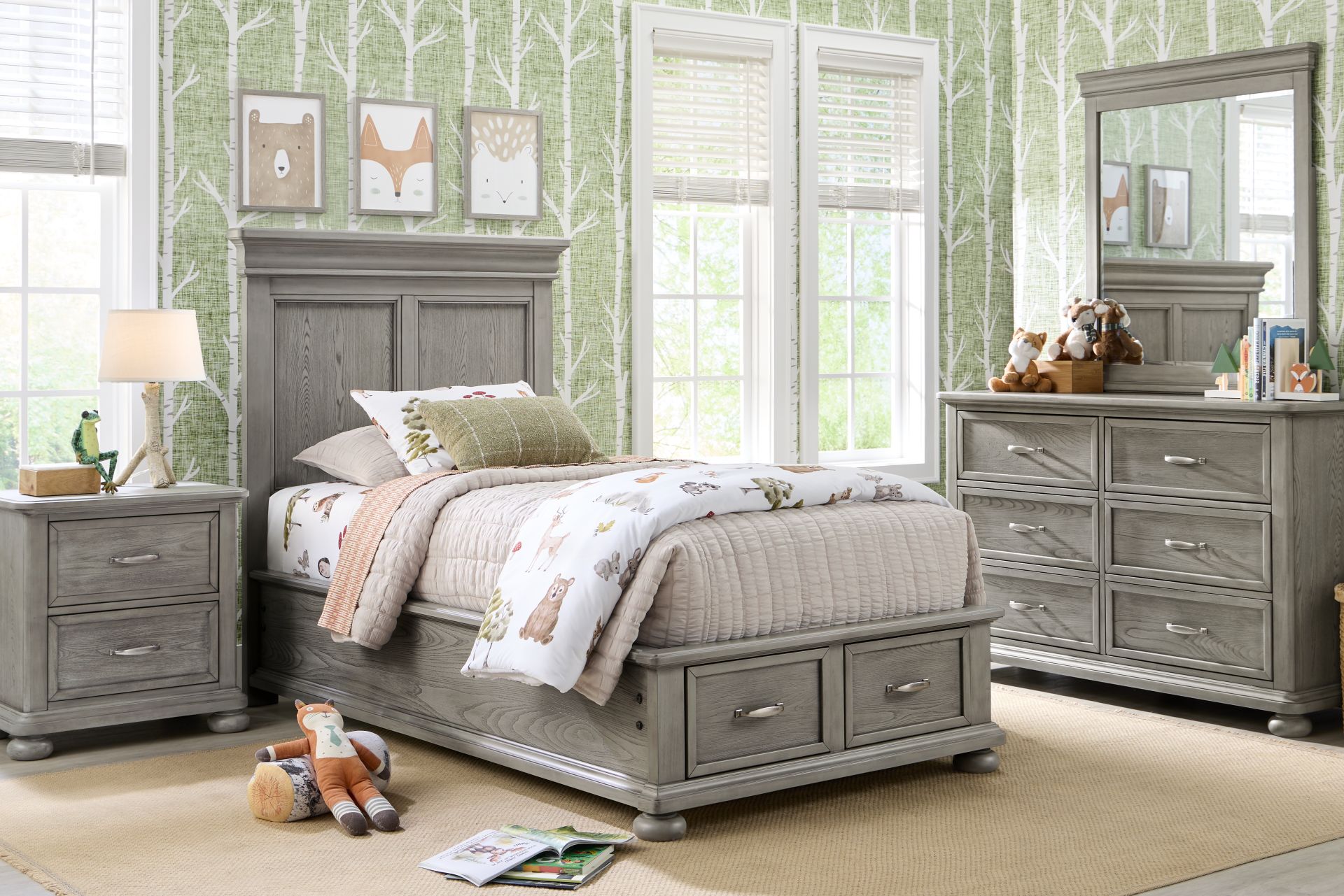 Kids Woodland Adventures Classic Gray Dresser - Image 2