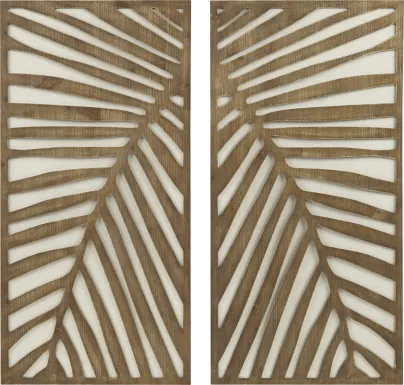 Bloomfields Brown Wall Decor, Set of 2