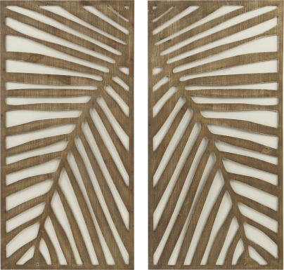 Bloomfields Brown Wall Decor, Set of 2