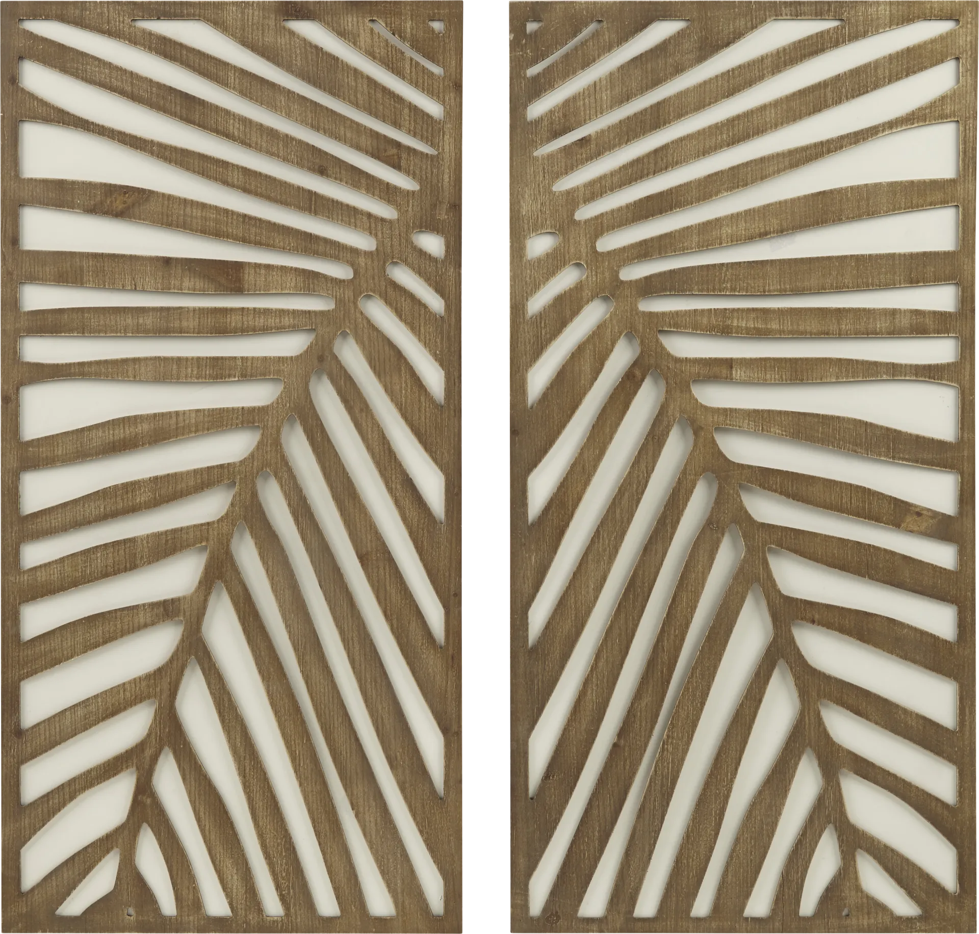 Bloomfields Brown Wall Decor, Set of 2 - Image 1