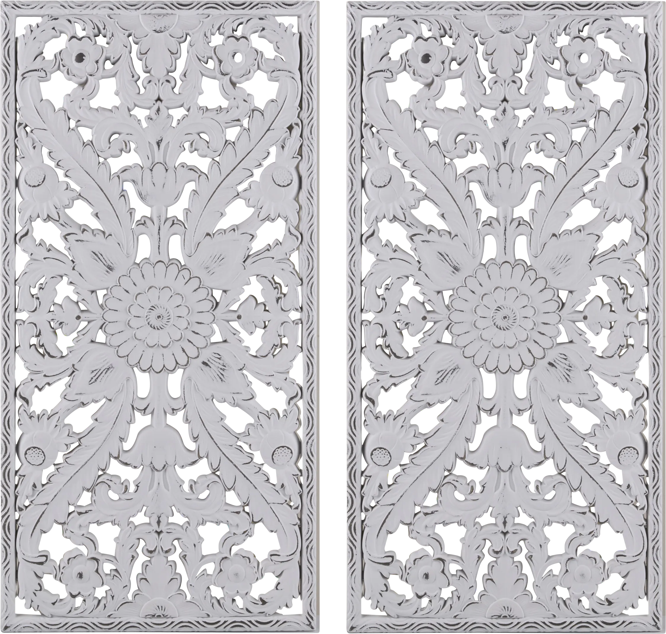 Brightway White Wall Decor, Set of 2 - Thumbnail - Image 1