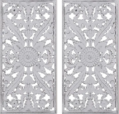Brightway White Wall Decor, Set of 2