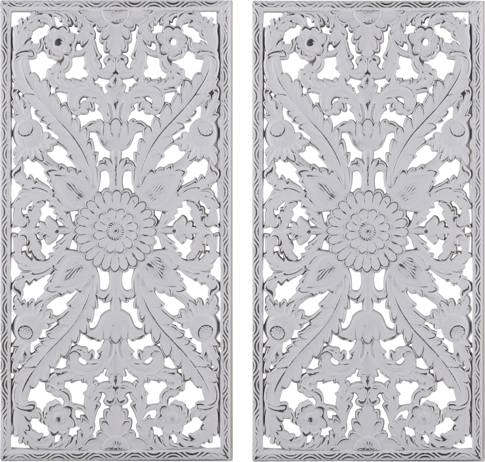 Brightway White Wall Decor, Set of 2 - Image 1