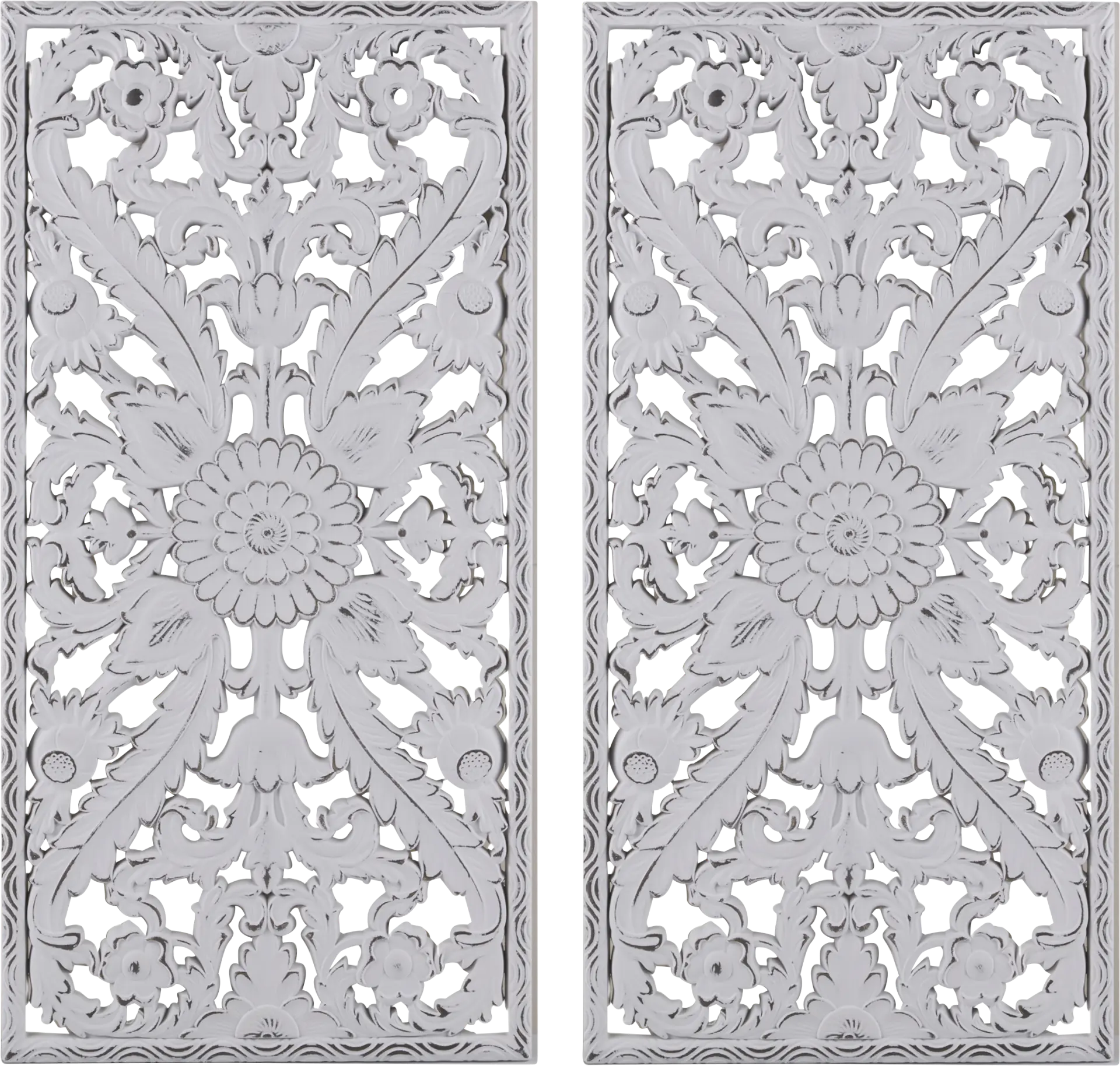 Brightway White Wall Decor, Set of 2