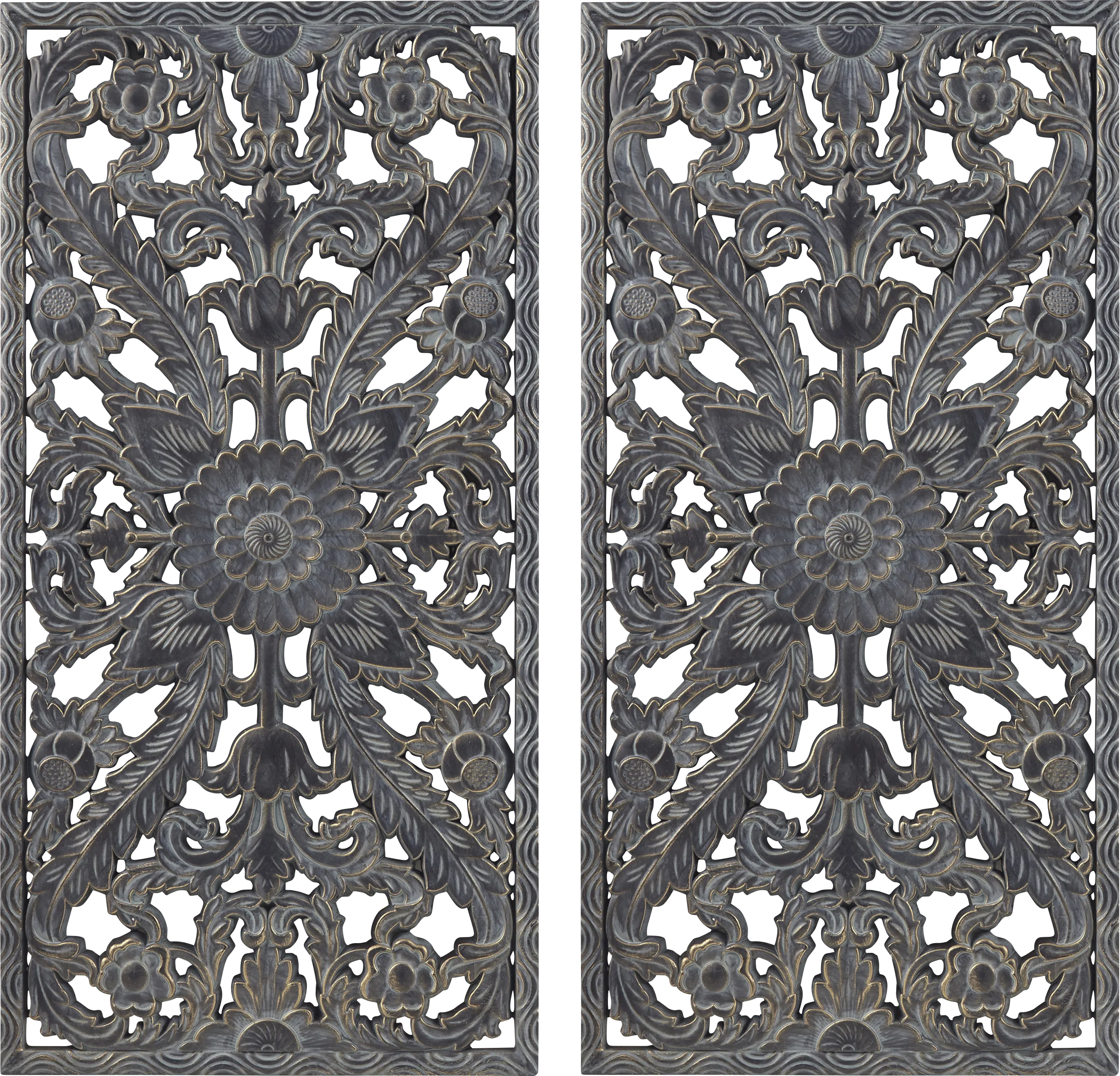 Brightway Blue Wall Decor, Set of 2 - Thumbnail - Image 1