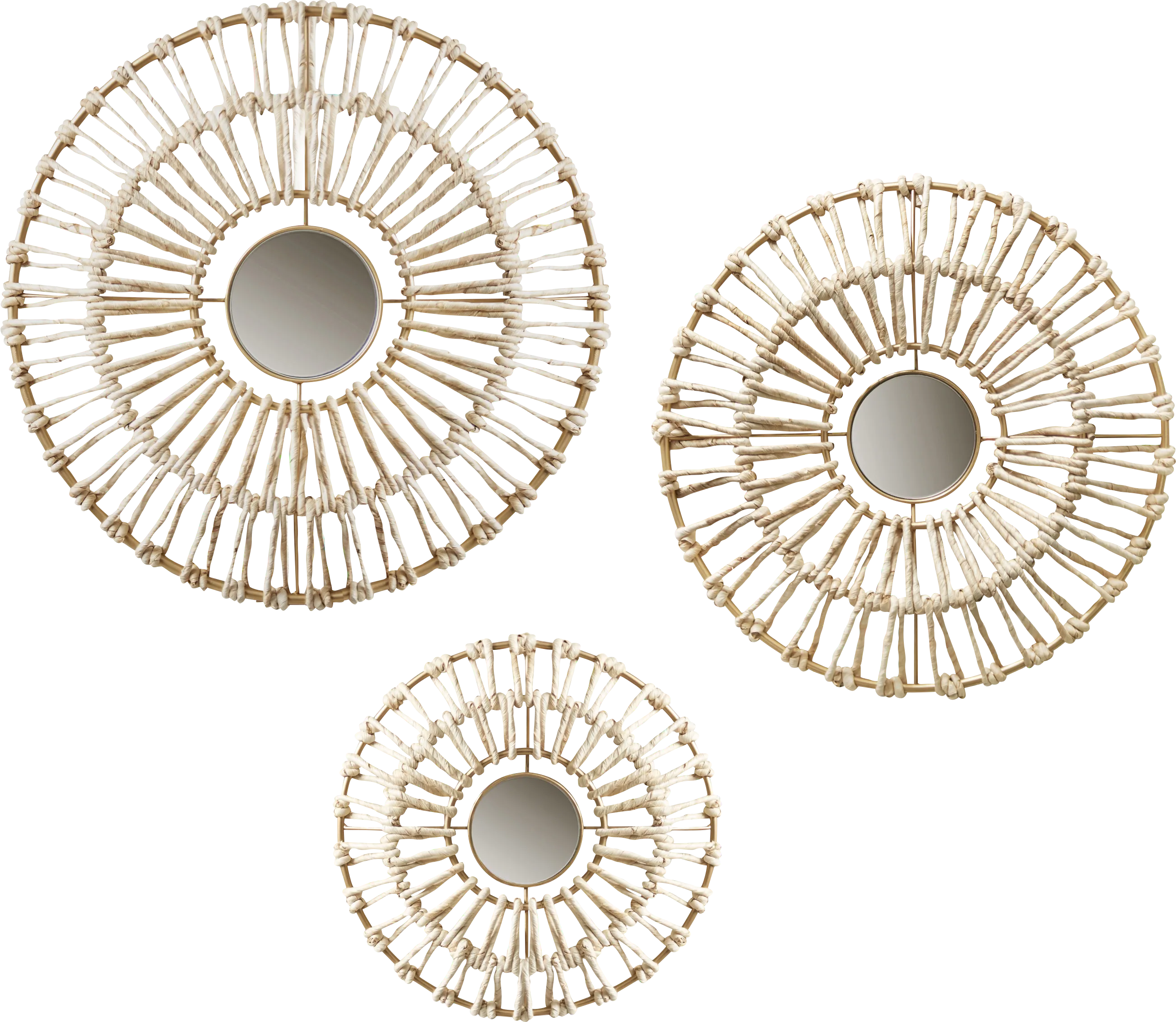 Globelane Natural Wall Decor, Set of 3