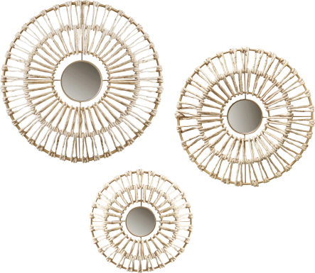 Globelane Natural Wall Decor, Set of 3