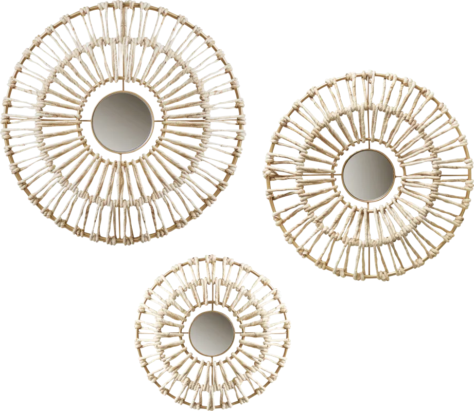 Globelane Natural Wall Decor, Set of 3