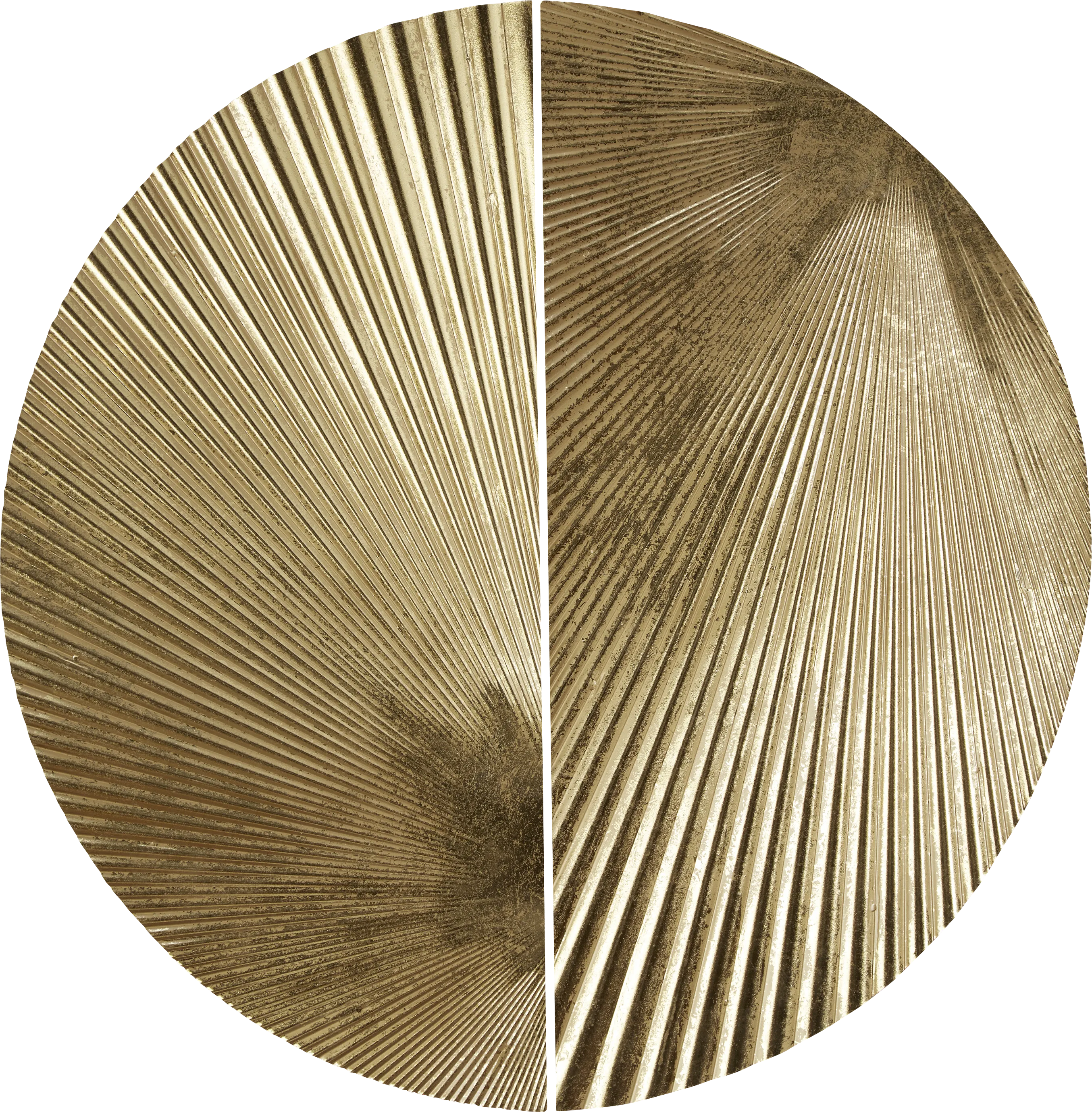 Ovalstreet Gold Wall Decor, Set of 2 - Thumbnail - Image 1