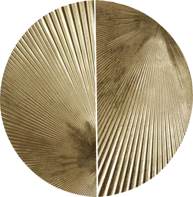 Ovalstreet Gold Wall Decor, Set of 2