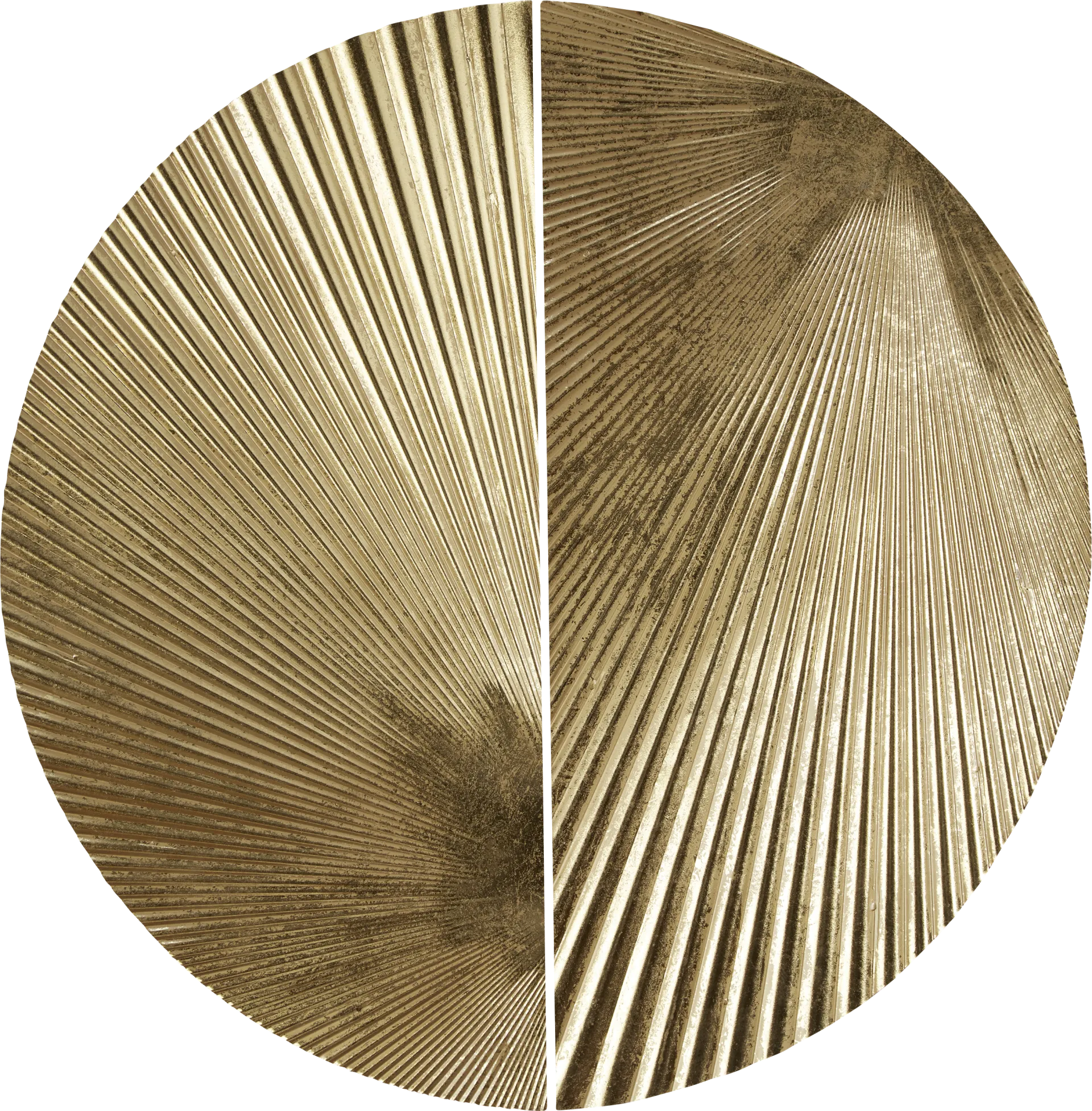 Ovalstreet Gold Wall Decor, Set of 2 - Image 1