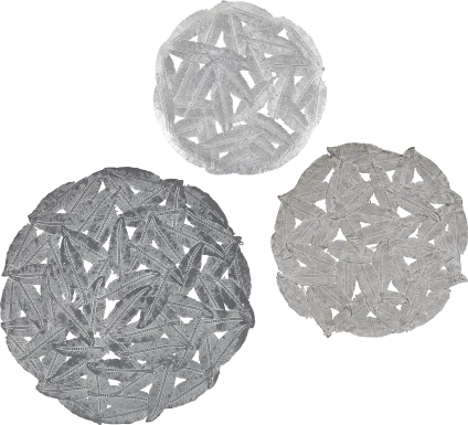 Sunnyroute Gray Wall Decor, Set of 3