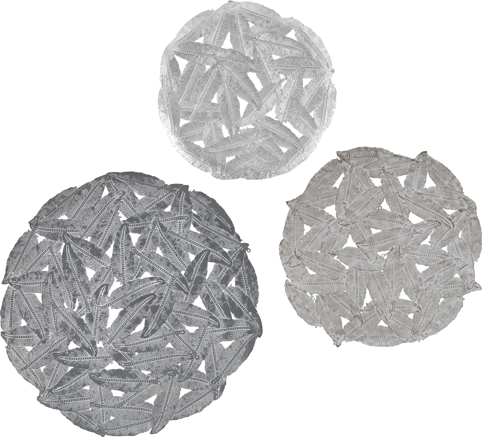 Sunnyroute Gray Wall Decor, Set of 3