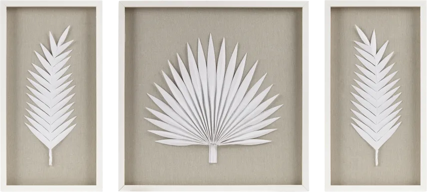 Mapleman Off White Wall Decor, Set of 3
