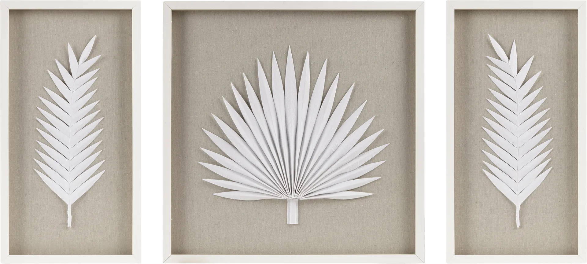 Mapleman Off White Wall Decor, Set of 3 - Image 1