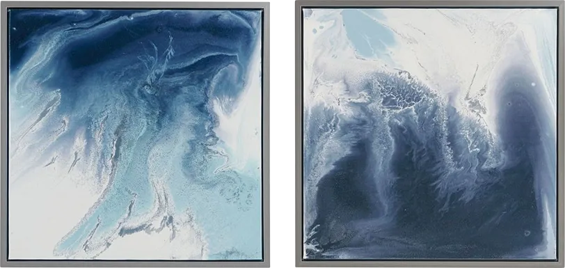 Pixydreams Blue Wall Decor, Set of 2