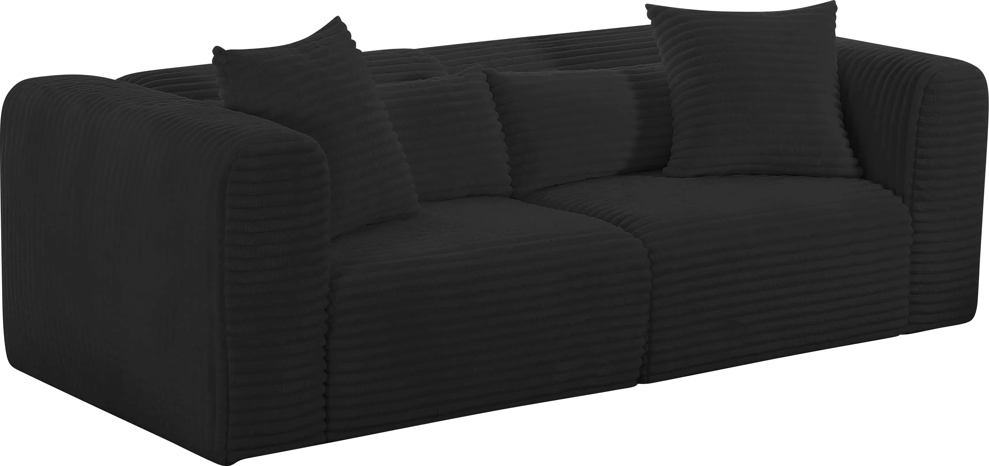 Cableswynd Black Loveseat - Thumbnail - Image 1