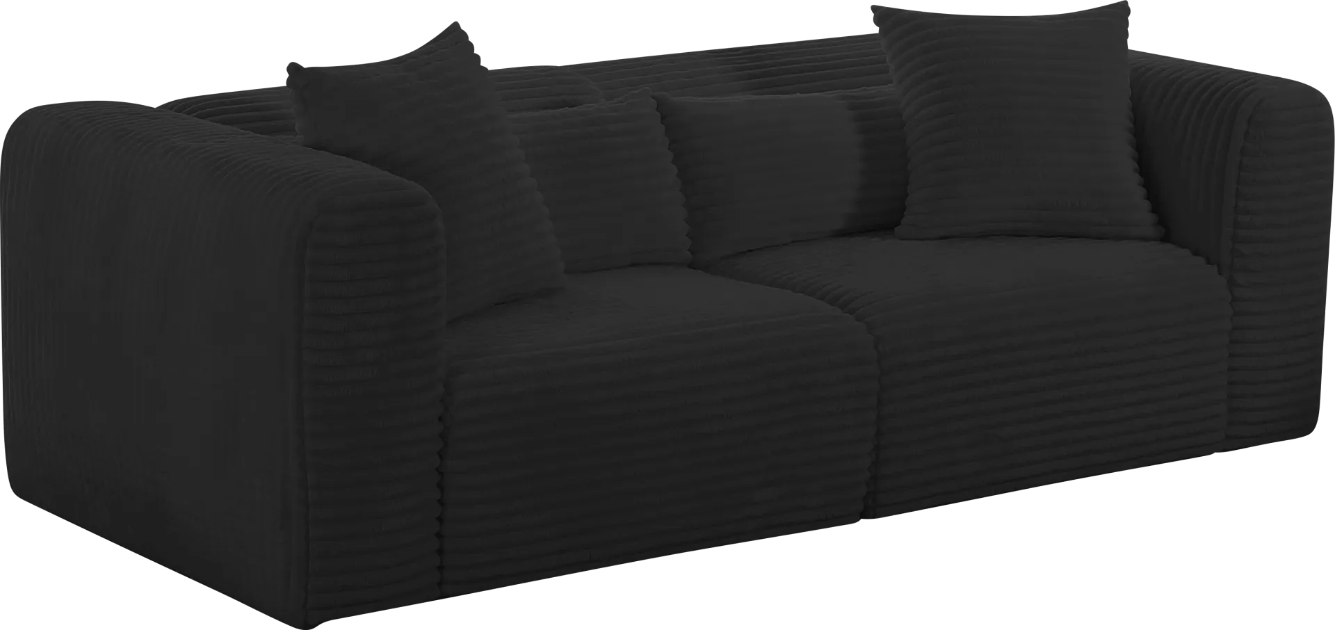 Cableswynd Black Loveseat - Image 1