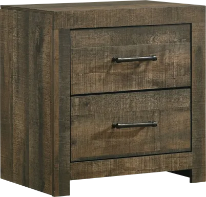 Peachyco Walnut Nightstand