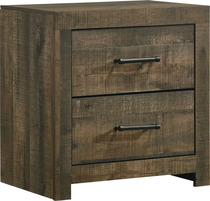Peachyco Walnut Nightstand