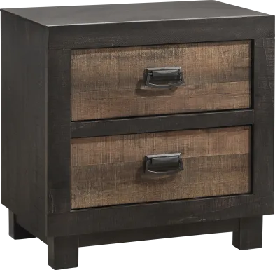 Lightmoth Walnut Nightstand