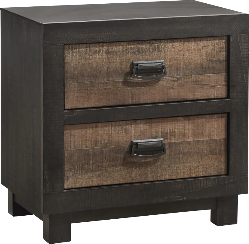 Lightmoth Walnut Nightstand