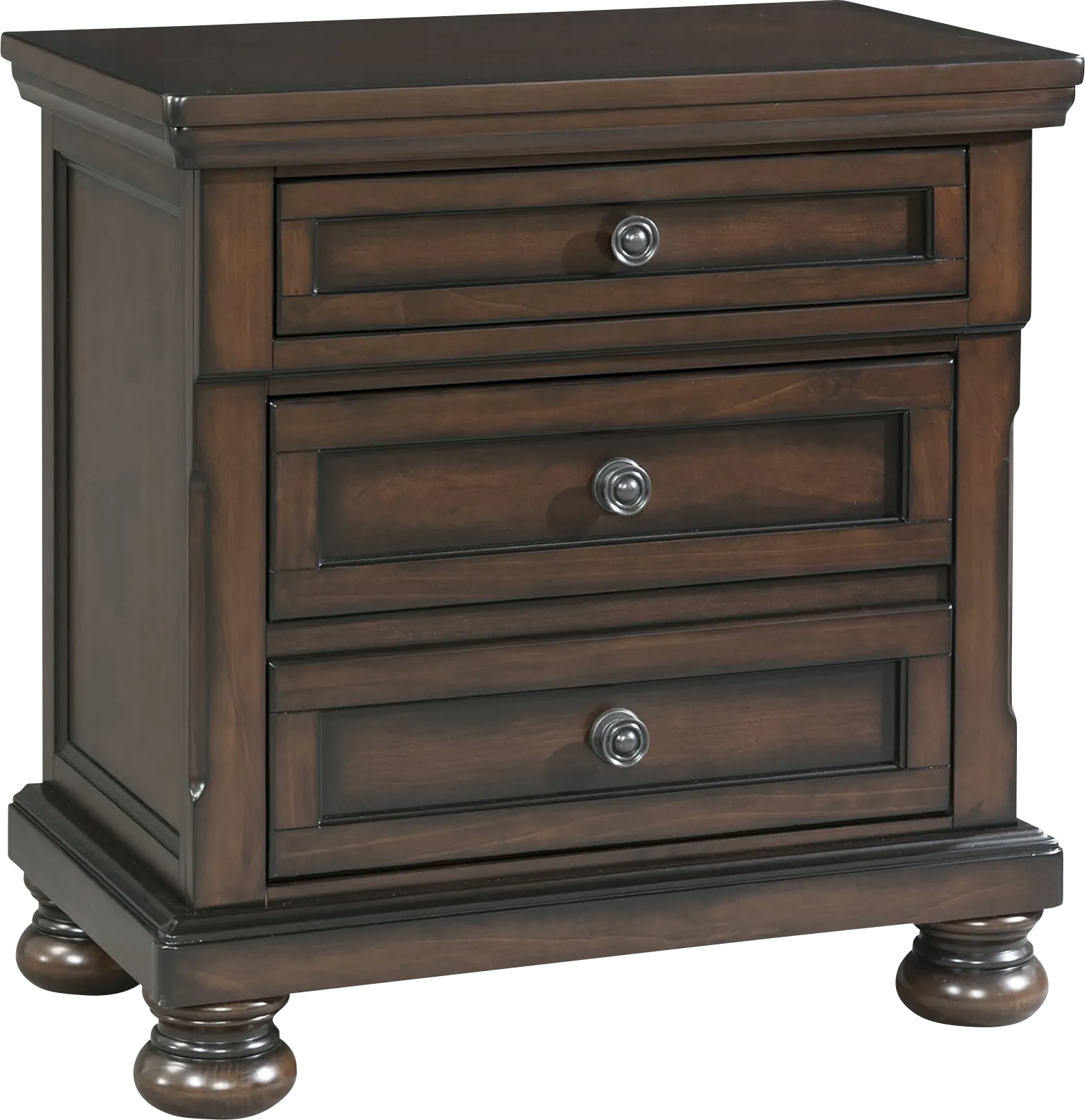 Ascoo Walnut Nightstand - Thumbnail - Image 1