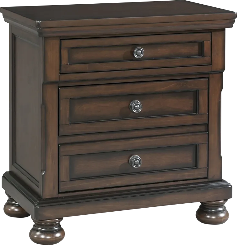Ascoo Walnut Nightstand