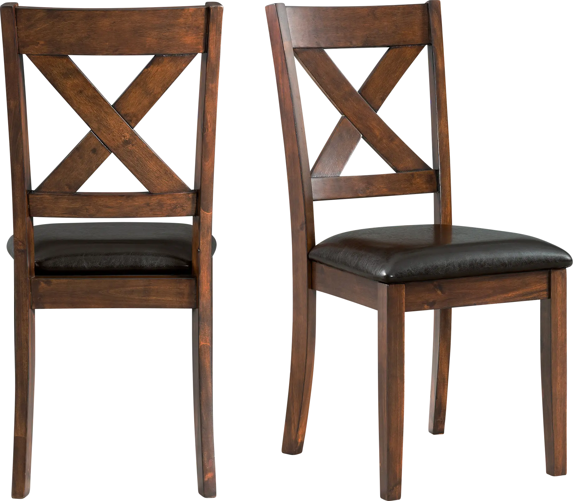 Petalbite Espresso Side Chair, Set of 2
