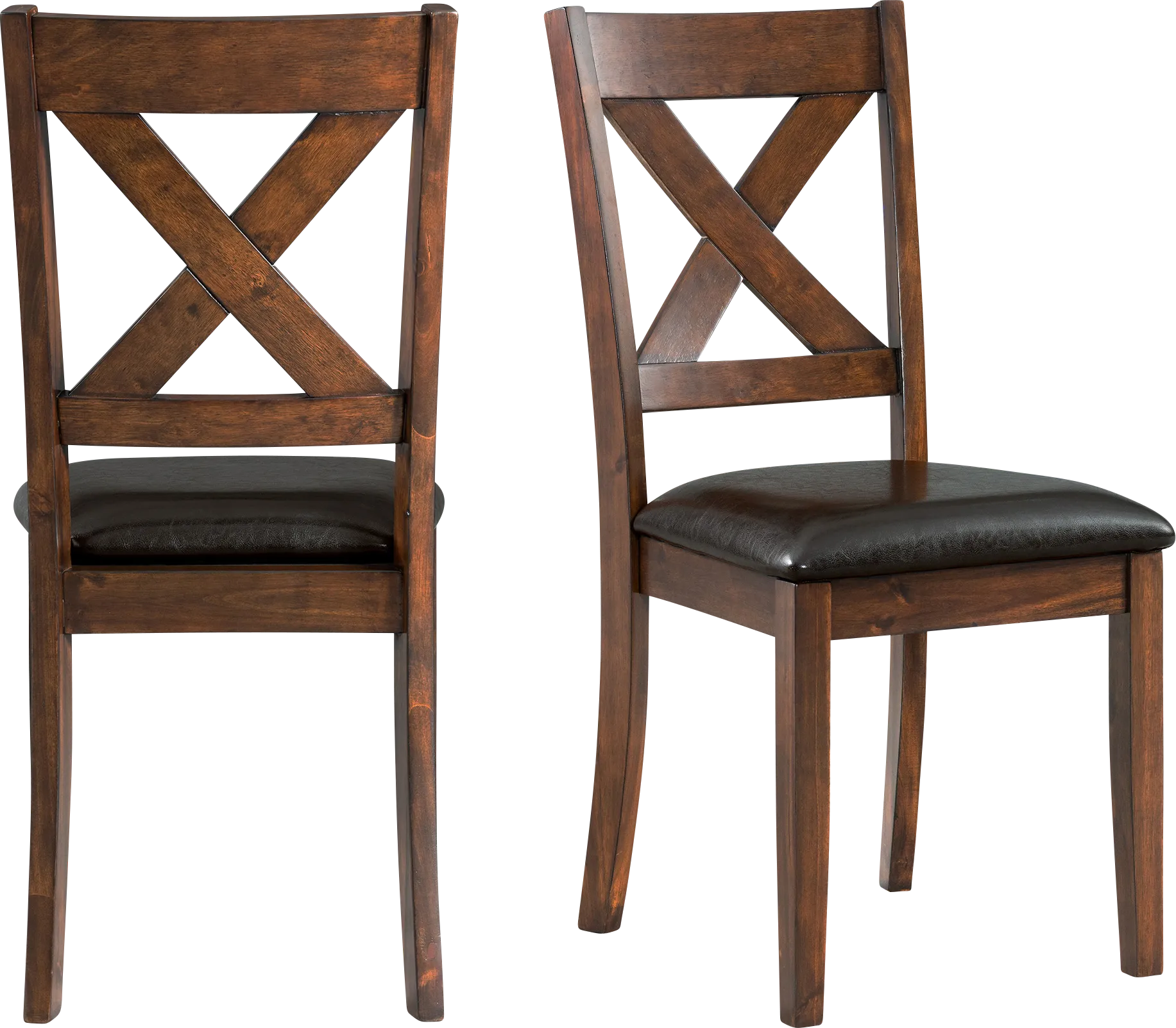 Petalbite Espresso Side Chair, Set of 2 - Image 1