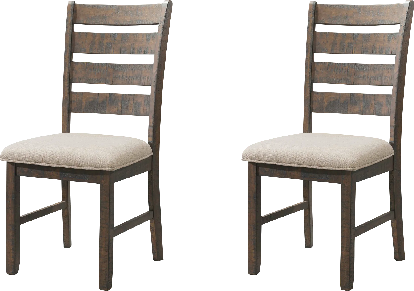 Showcavern Cream Side Chair, Set of 2 - Thumbnail - Image 1