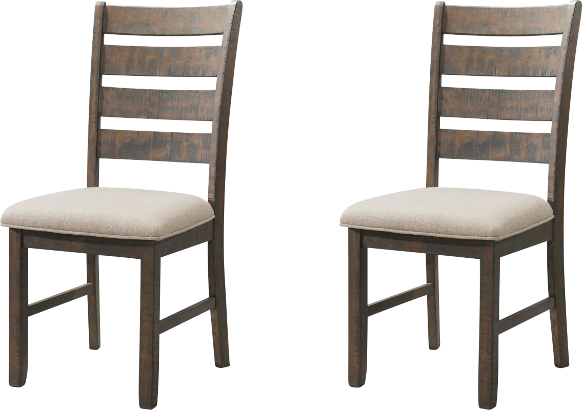 Showcavern Cream Side Chair, Set of 2