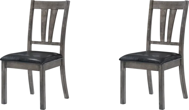 Marcom I Gray Oak Side Chair, Set of 2