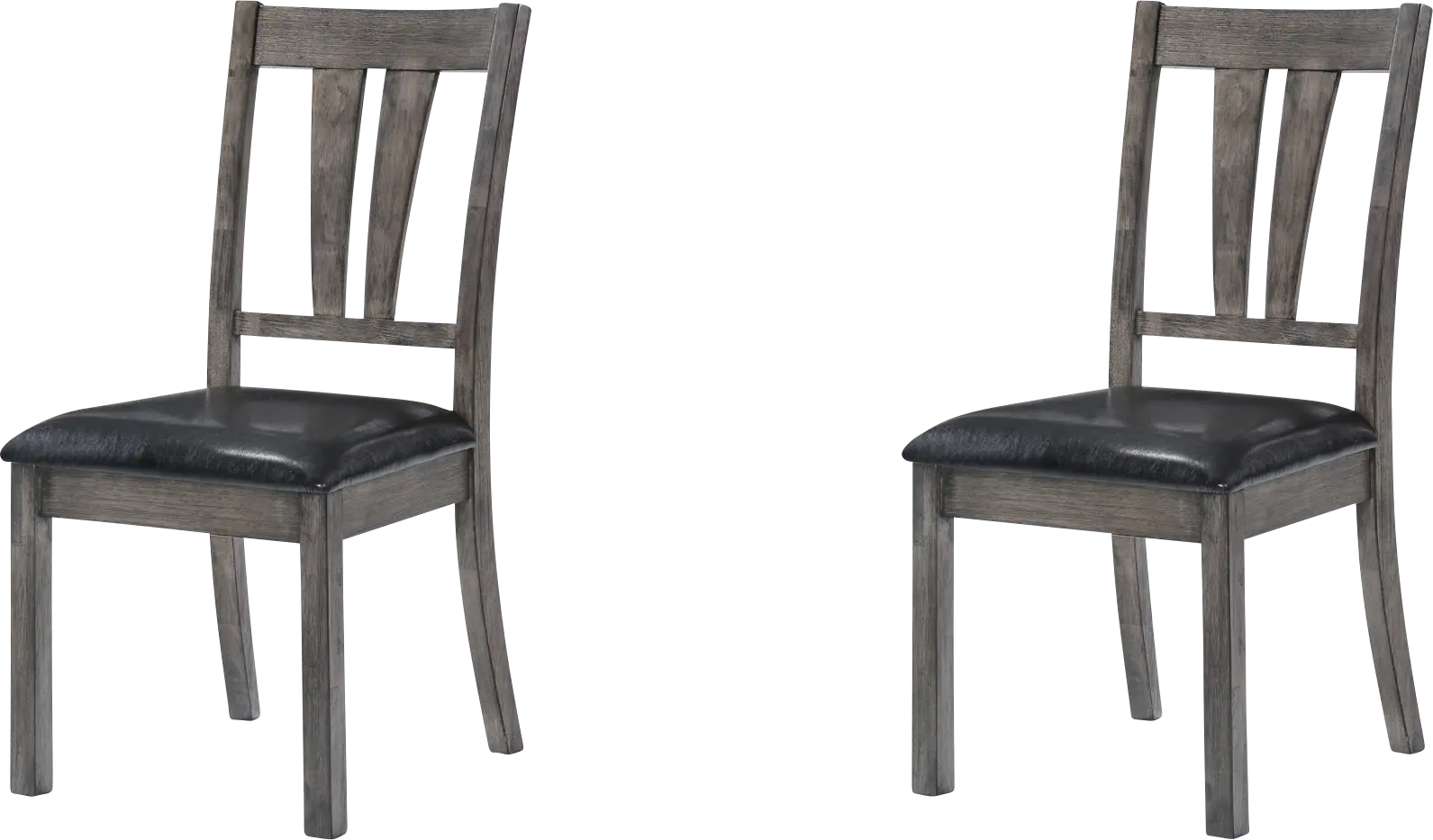 Marcom I Gray Oak Side Chair, Set of 2