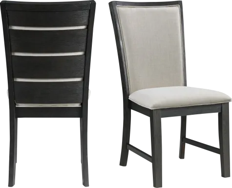 Comsne II Black Side Chair, Set of 2