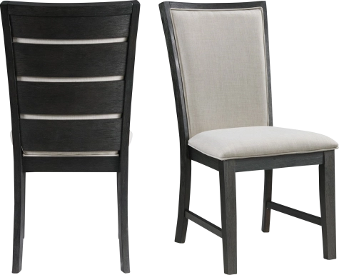 Comsne II Black Side Chair, Set of 2