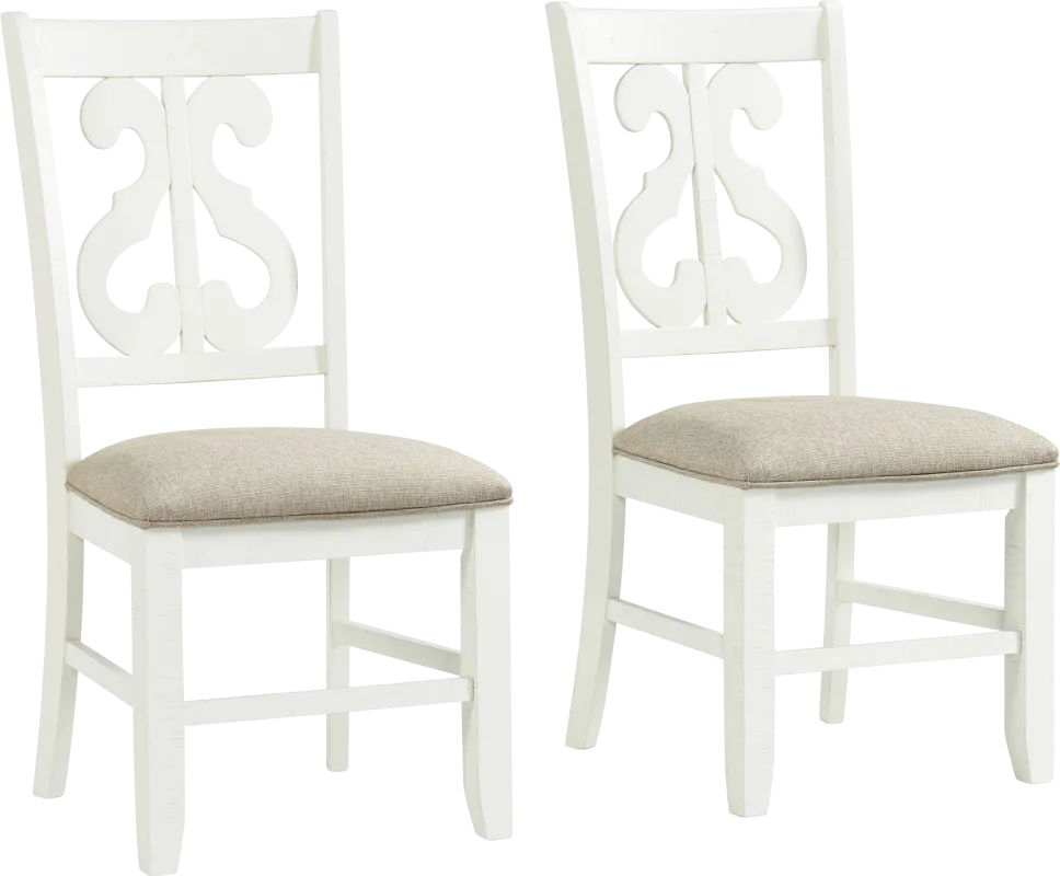Berribanks White Side Chair, Set of 2