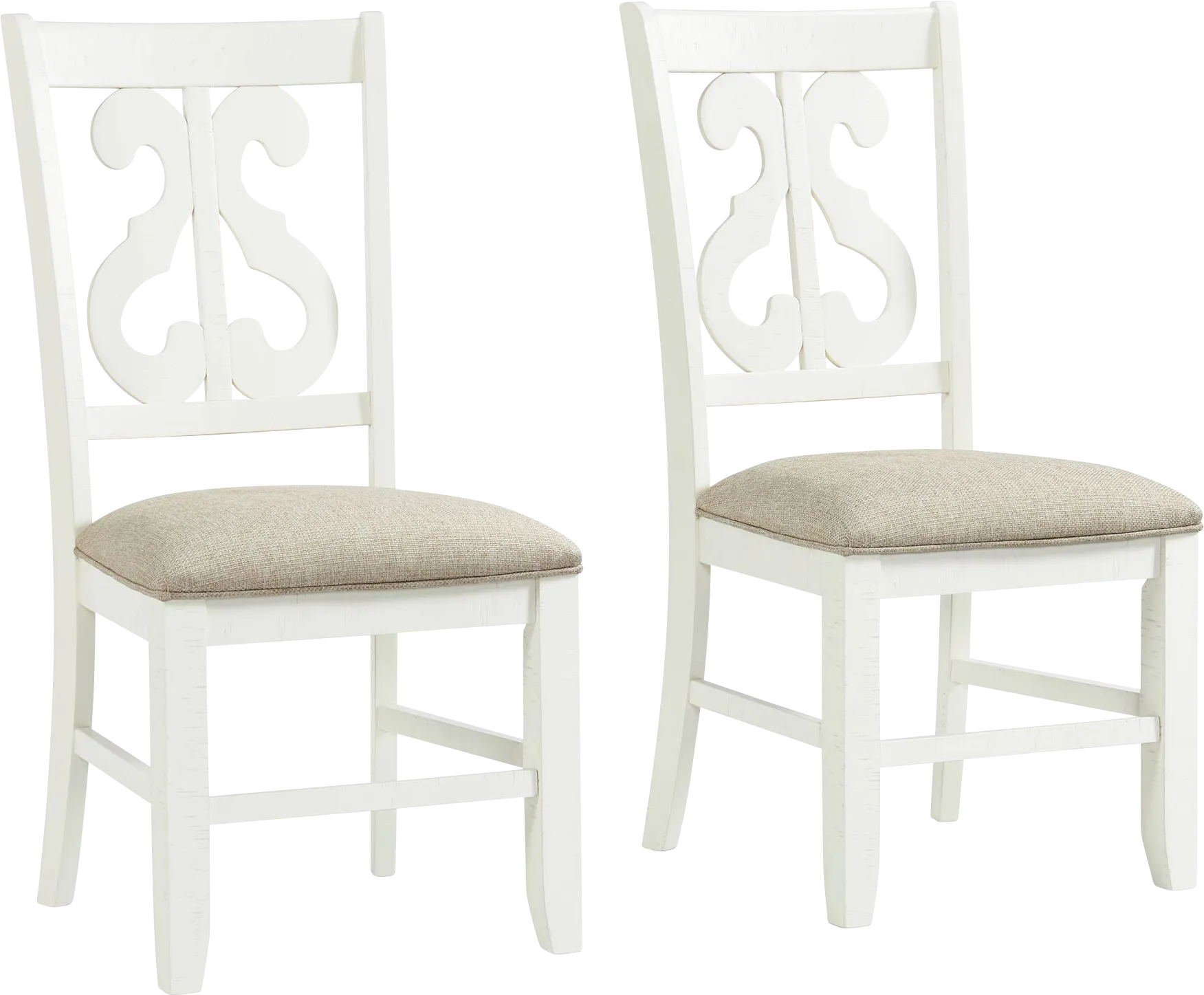 Berribanks White Side Chair, Set of 2 - Image 1