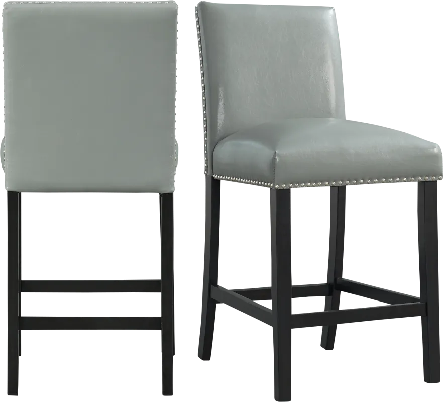 Trekfords Gray Counter Height Stool, Set of 2