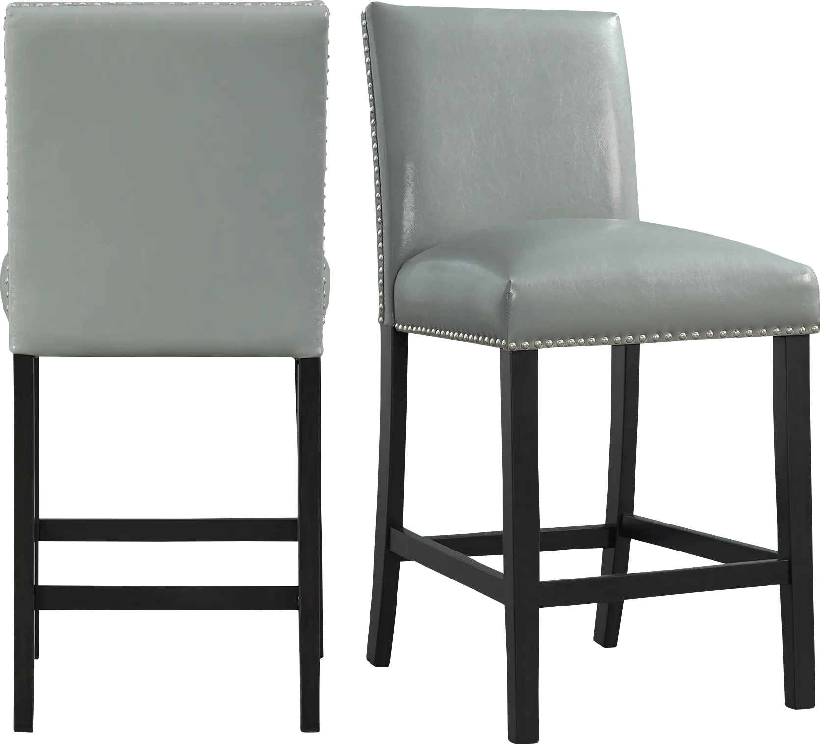 Trekfords Gray Counter Height Stool, Set of 2