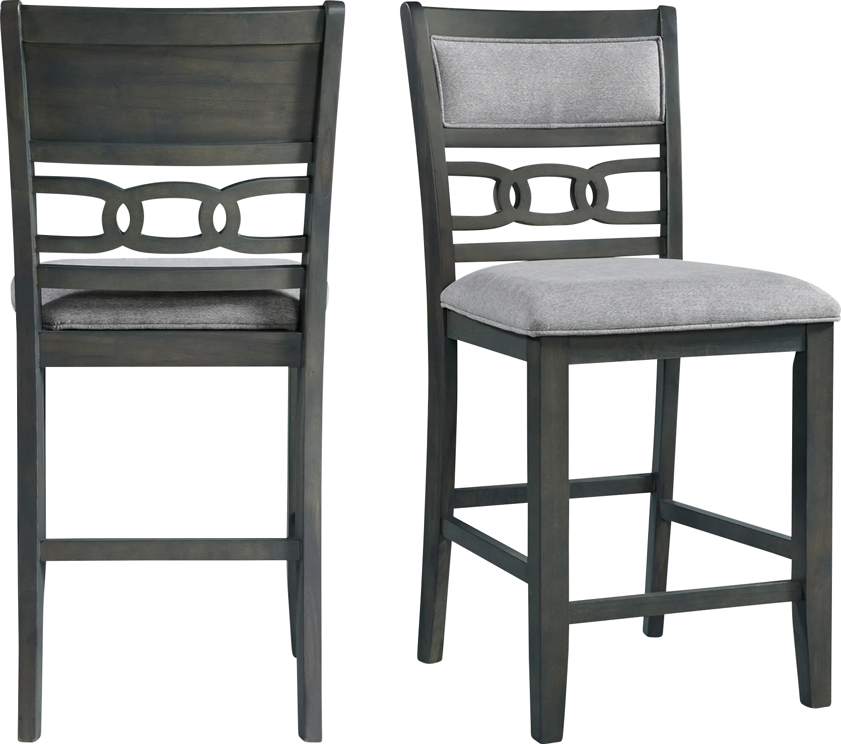 Kudzu Gray Counter Height Stool, Set of 2 - Thumbnail - Image 1