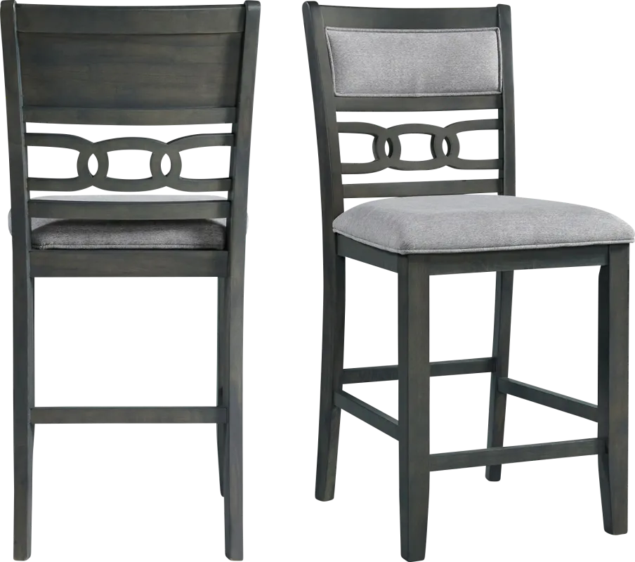 Kudzu Gray Counter Height Stool, Set of 2