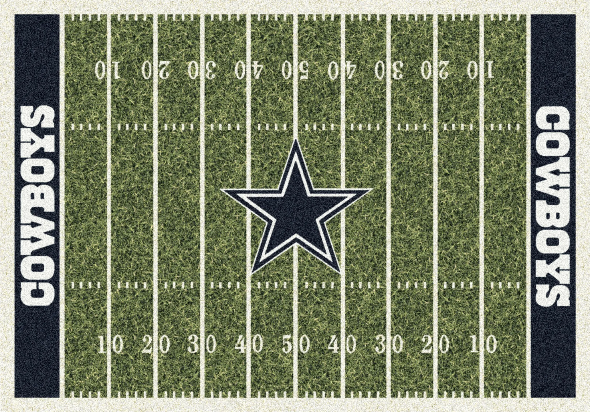 Dallas Cowboys Green 4' x 6' Rug - Thumbnail - Image 1