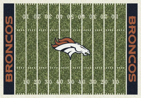 Denver Broncos Green 4' x 6' Rug