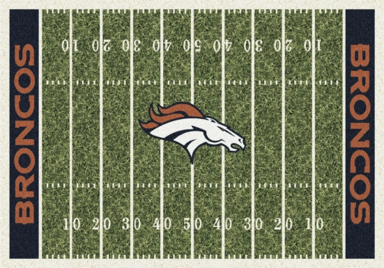 Denver Broncos Green 4' x 6' Rug