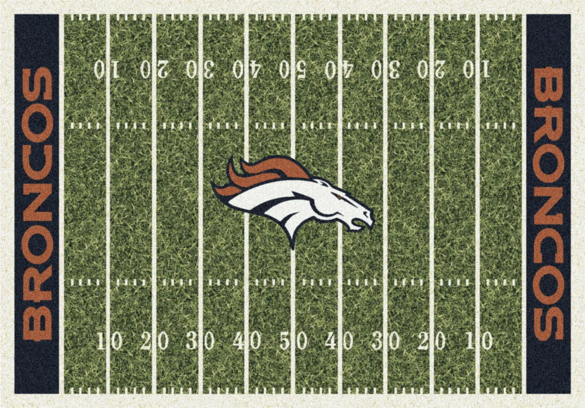 Denver Broncos Green 4' x 6' Rug