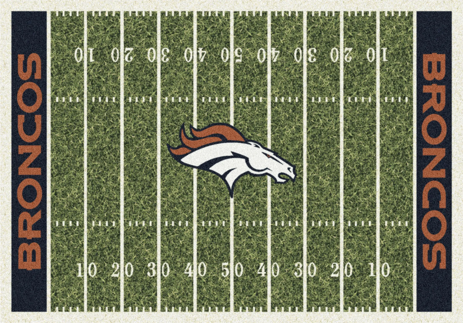 Denver Broncos Green 4' x 6' Rug - Image 1