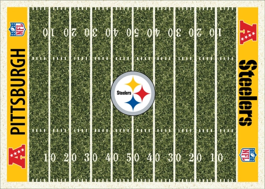 Pittsburgh Steelers Green 4' x 6' Rug