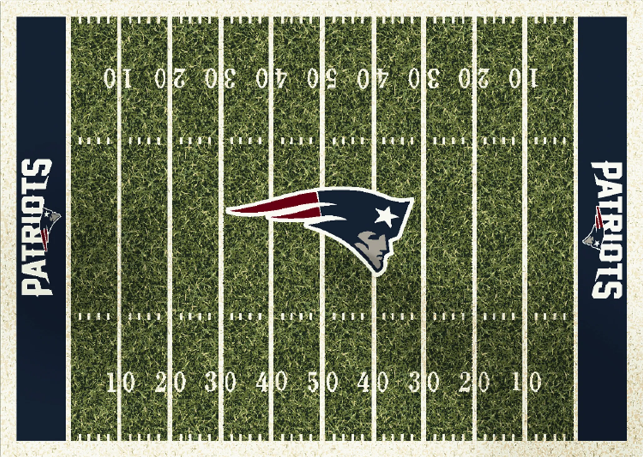 New England Patriots Green 4' x 6' Rug - Thumbnail - Image 1