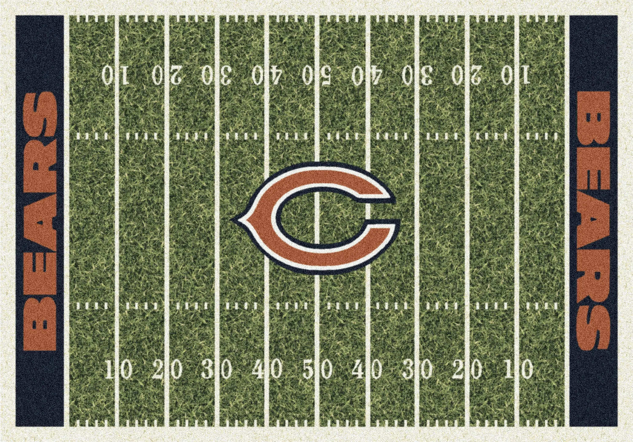 Chicago Bears Green 4' x 6' Rug - Thumbnail - Image 1